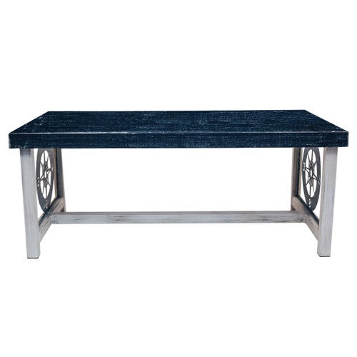 Compass Rose Metal Coffee Table