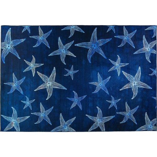 Indigo Starfish Rug Collection