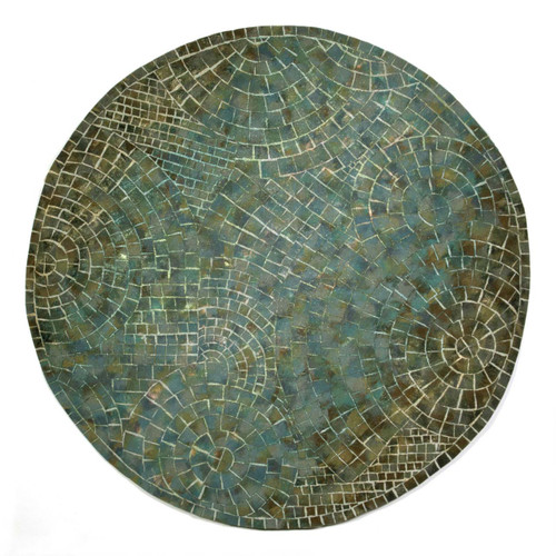 Arch Tile Lapis Rug - 8' Round - OUT OF STOCK UNTIL 03/26/2026