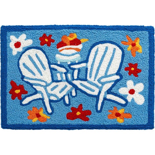 Floral Adirondacks Indoor/Outdoor Rug