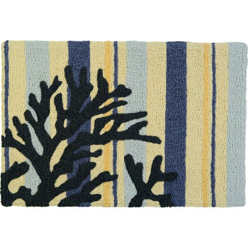 Coral & Stripes Indoor/Outdoor Rug