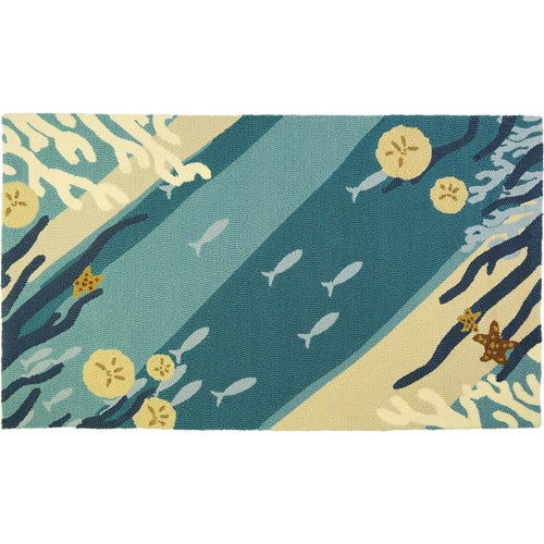 Coral Waves Indoor/Outdoor Rug - 3 x 5