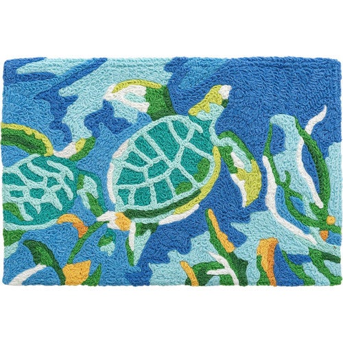 Swimming Tortoises Indoor/Outdoor Rug