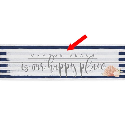 Our Happy Place Personalized Wall Art