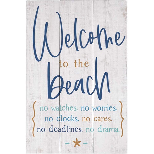 Welcome to the Beach Wall Art