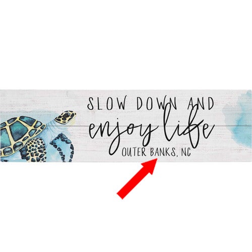 Slow Down IV Personalized Wall Art