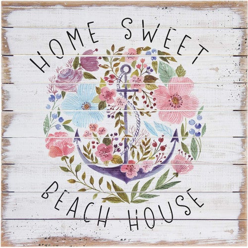Floral Beach House Wall Art