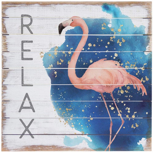 Relax Flamingo Wall Art