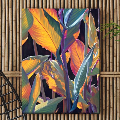 Electric Leaves Outdoor Wall Art