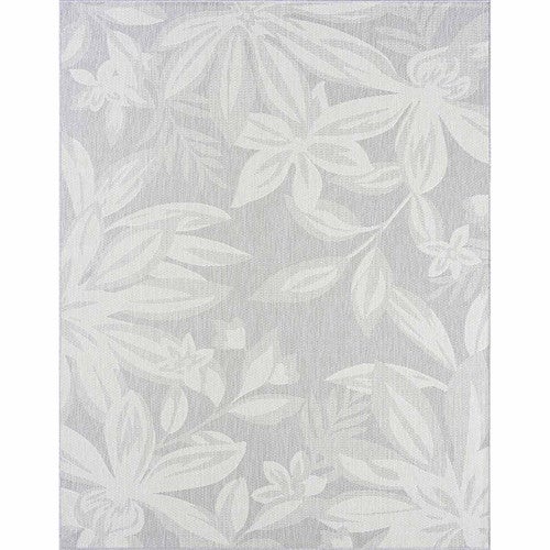 Fiji Flowers Gray Rug - 5 x 7