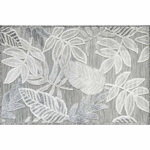 Gray Palms Indoor/Outdoor Rug - 2 x 3