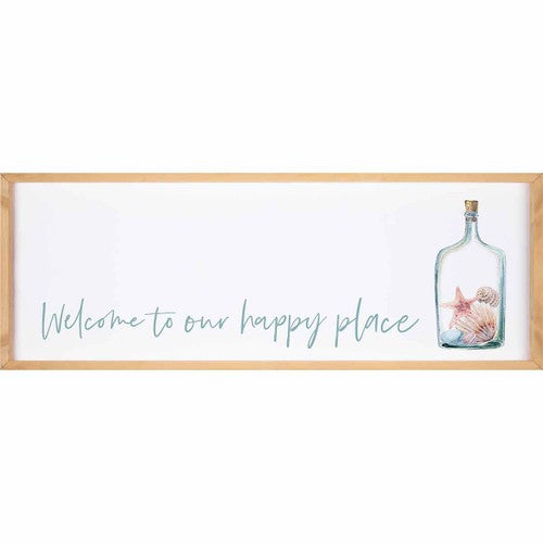 Shell Jar Happy Place Wall Art