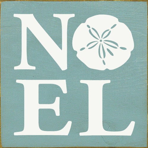Square Noel Wood Sign