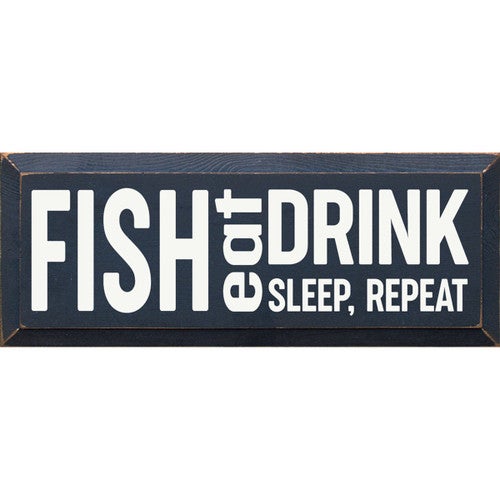 Fish Instructions Wood Sign