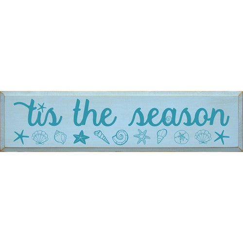 Shell Season Wood Sign