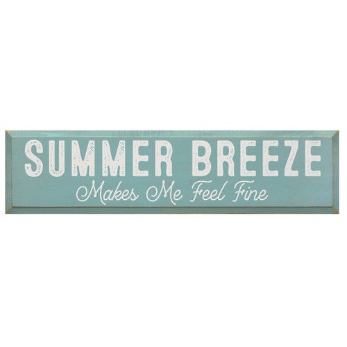 Summer Breeze Wood Sign