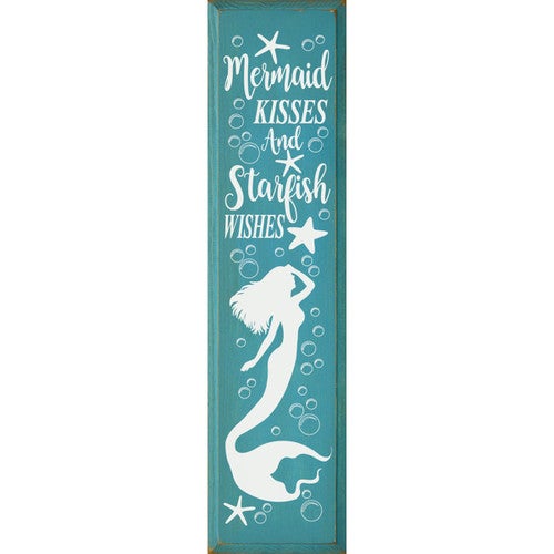 Starfish Wishes Wood Sign