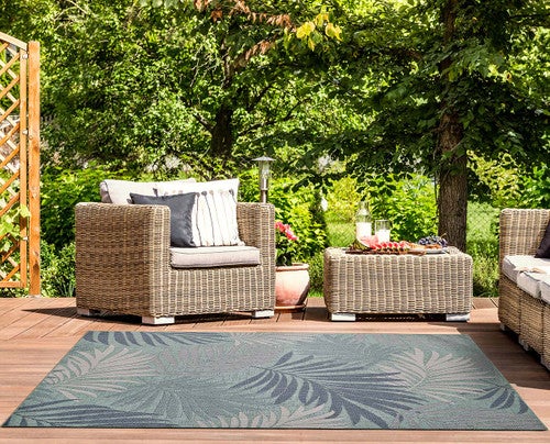 Caribbean Fronds Indoor/Outdoor Rug - 5 x 8