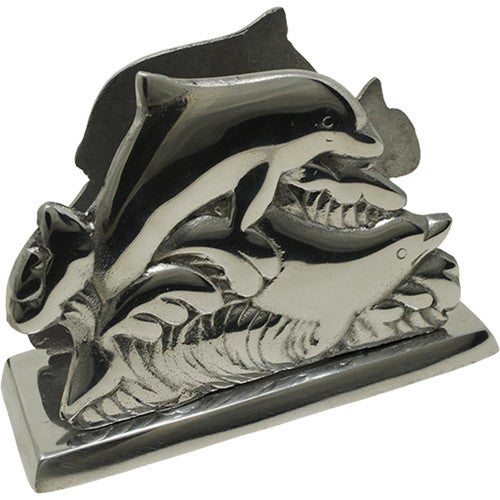 Pewter Dolphin Napkin Holder