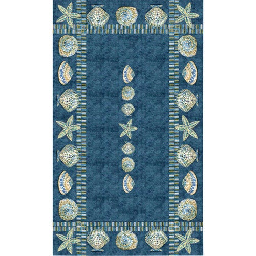 Seashell Style Tablecloth - 120 Inch