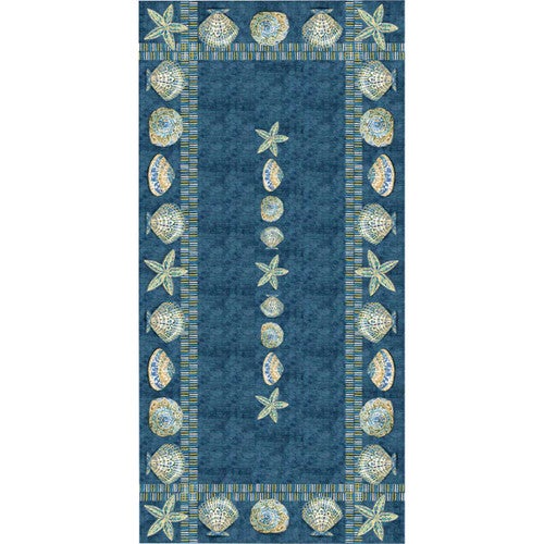 Seashell Style Tablecloth - 144 Inch