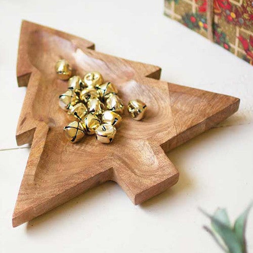 Mango Wood Christmas Tree Platter - OUT OF STOCK UNTIL 07/03/2025