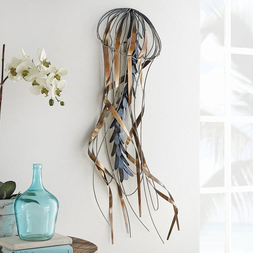 Stainless Steel Jellyfish Wall Decor