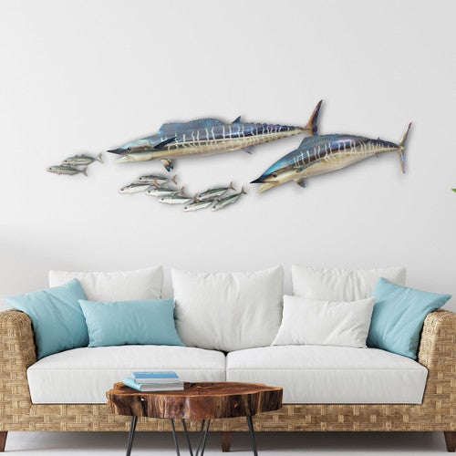 Wahoo Fish & Mackerel Wall Decor - OUT OF STOCK UNTIL 06/18/2025