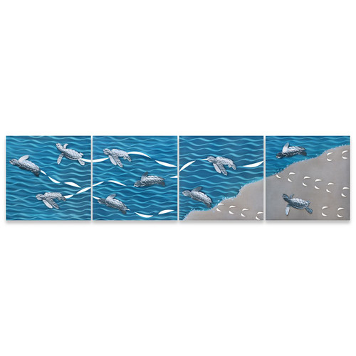 Baby Sea Turtles Wall Decor (4pcs)