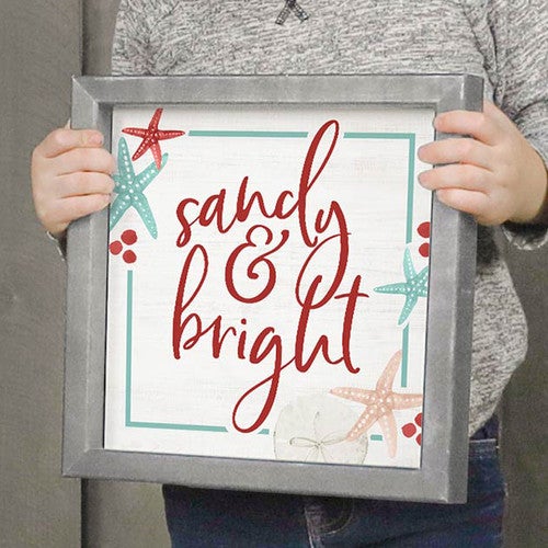 Christmas Starfish Framed Wall Art