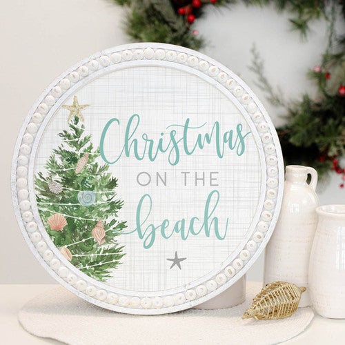 Beach Christmas Wall Art