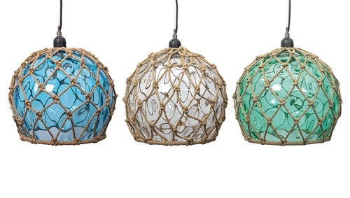 Glass Buoy Pendant Lights
