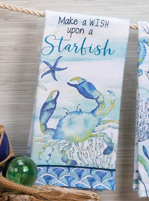 Blue Crab Dual Purpose Terry Towel
