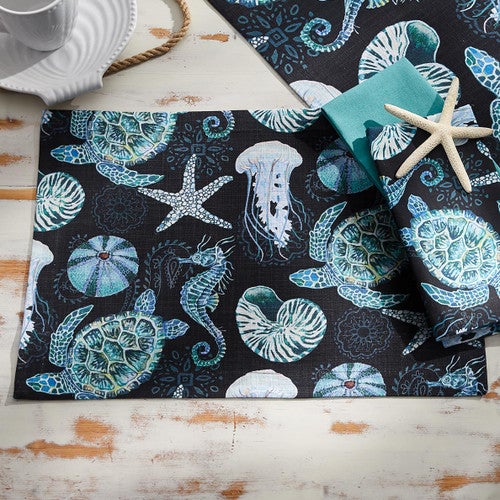 Midnight Reef Placemats - Set of 4