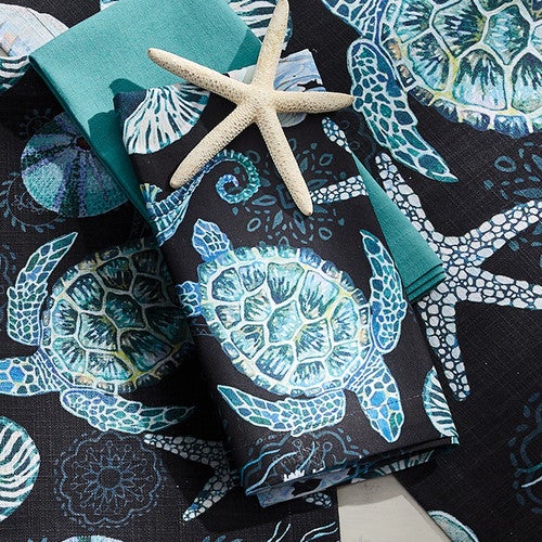 Midnight Reef Napkins - Set of 4