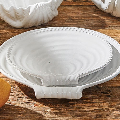Seashell Ripples Ceramic Salad Plate - OVERSTOCK