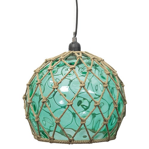 Green Glass Buoy Pendant Light