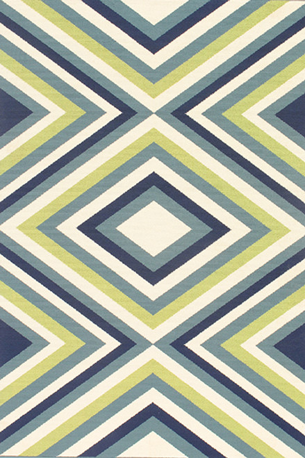 Baja Chevron Mirror Multi Rug - 2 x 4
