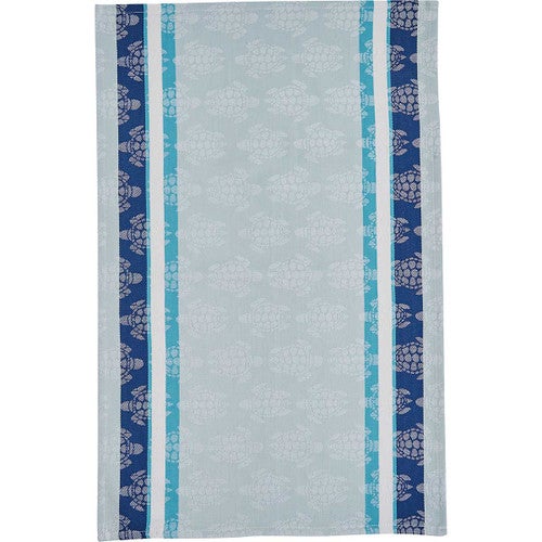 Aqua Turtles Jacquard Towel - Set of 2