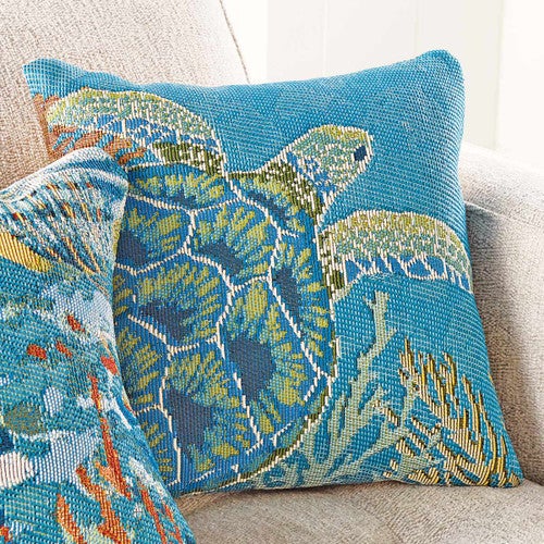 Aruba Sea Turtle Accent Pillow