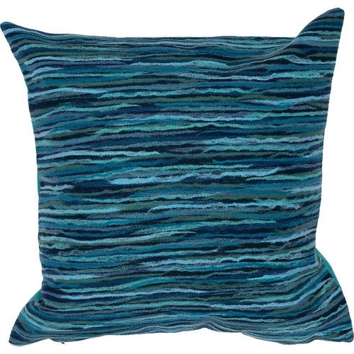 Ocean Stripes Square Accent Pillow - Navy