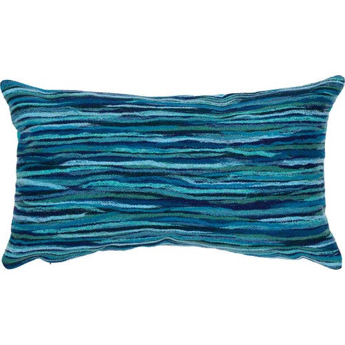 Ocean Stripes Oblong Accent Pillow - Navy