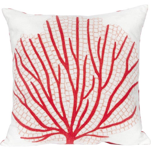 Fan Coral Square Accent Pillow - Magenta - OUT OF STOCK UNTIL 08/13/2026