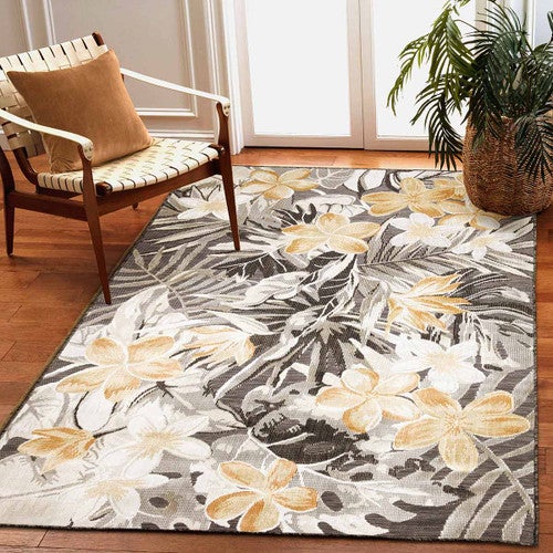 Golden Hibiscus Indoor/Outdoor Rug Collection