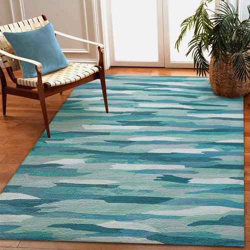 Abstract Tide Indoor/Outdoor Rug Collection