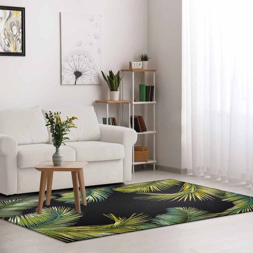 Paia Palms Black Indoor/Outdoor Rug Collection
