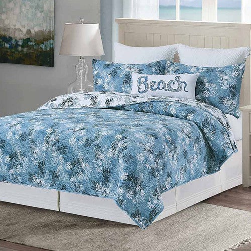 Monstera Paradise Quilt Bed Set - Full/Queen