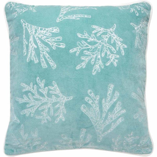 Velvet Coral Accent Pillow