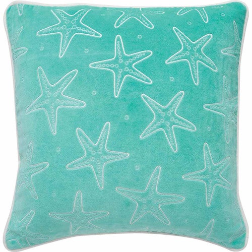 Velvet Starfish Accent Pillow
