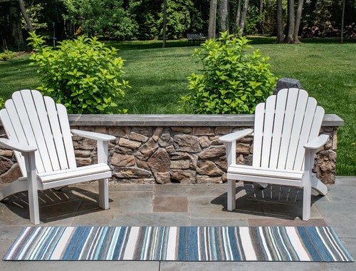 Seaside Serape Indoor/Outdoor Rug - 2 x 8